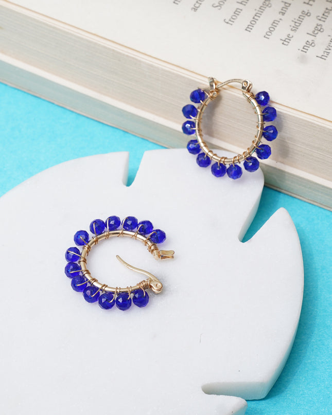 Icy Ivy Hoops Earrings