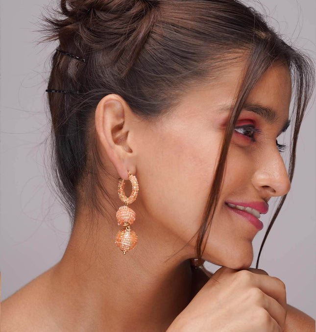 Pumpkin Spice Orange Earrings - HASHTACK