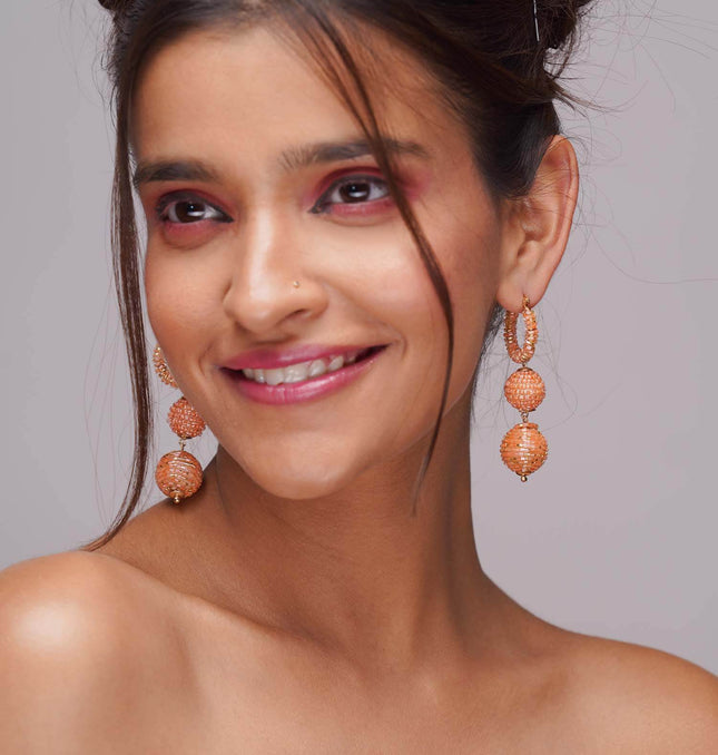 Pumpkin Spice Orange Earrings - HASHTACK