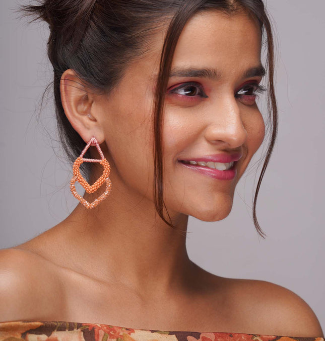 Orange Golden Glow Earrings