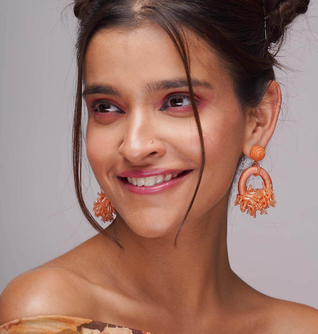 Firecracker Orange Earrings - HASHTACK