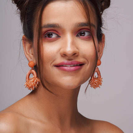 Firecracker Orange Earrings