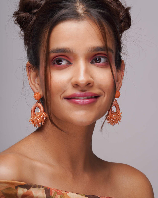 Firecracker Orange Earrings