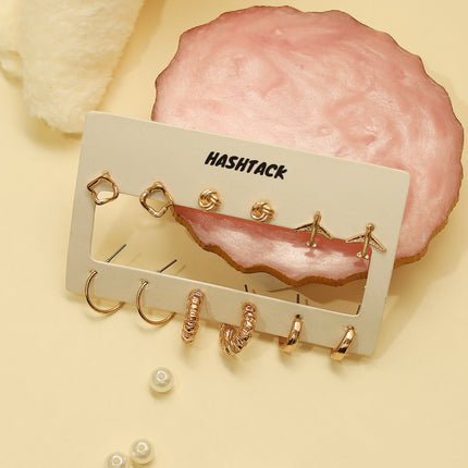 METAL EARRING SETS SET OF 6