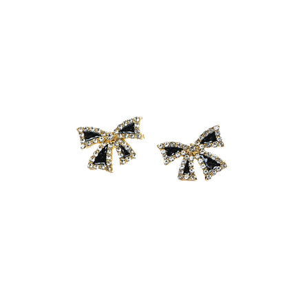 Sleek Bow-Shaped Mini Earrings