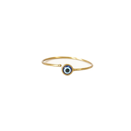 Evil Eye Aura Brass Adjustable Cuff