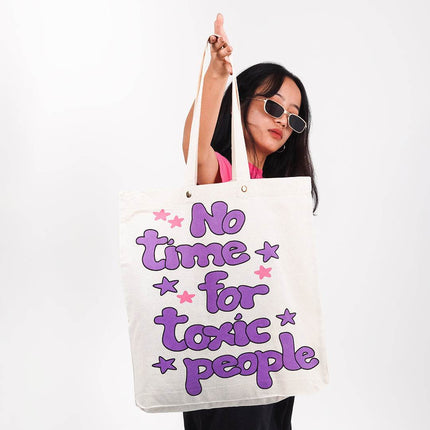 No Time For Toxic People Tote Bag - HASHTACK