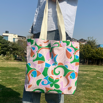 Pattern_Cotton_Canvas_Tote - HASHTACK hashtack.in