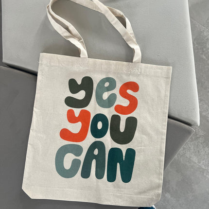 Yes You Can Canvas Tote Bag