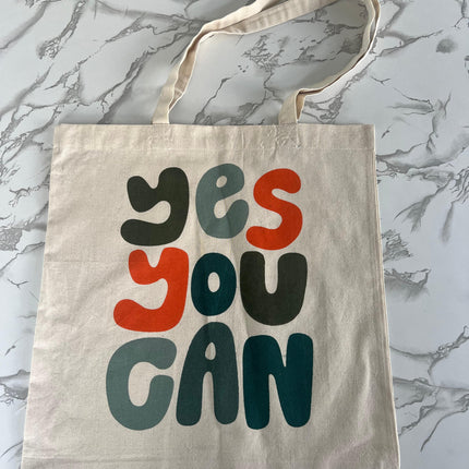 Yes You Can Canvas Tote Bag