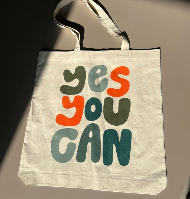 Yes You Can Canvas Tote Bag