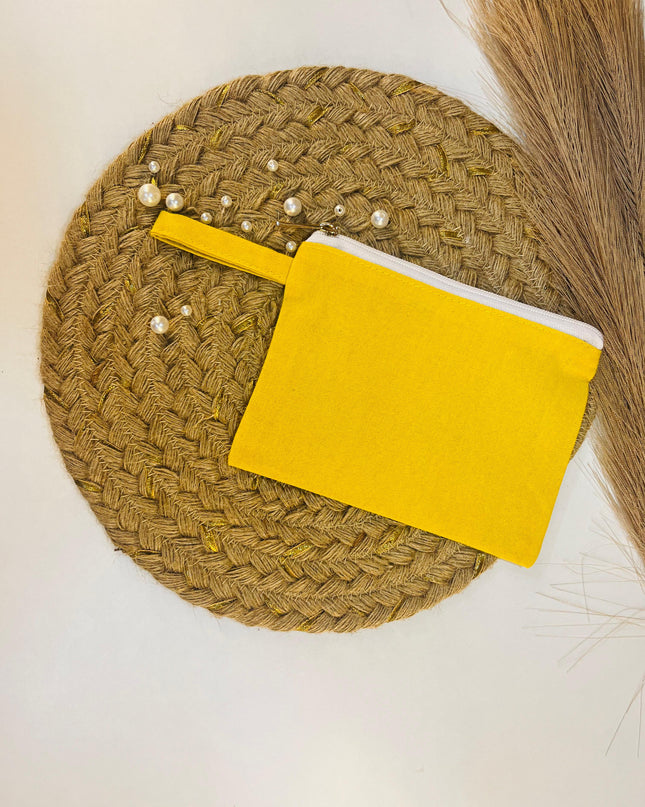 Yellow Mini Utility Pouch