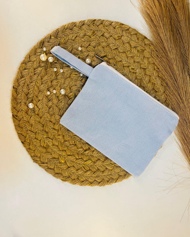 Light Blue Mini Utility Pouch