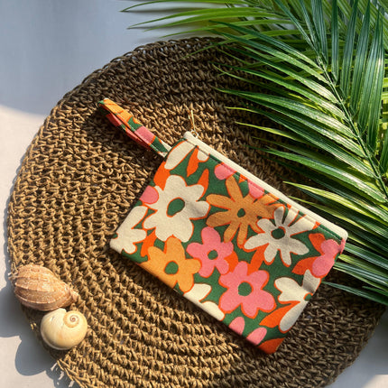 Floral Cotton Pouch