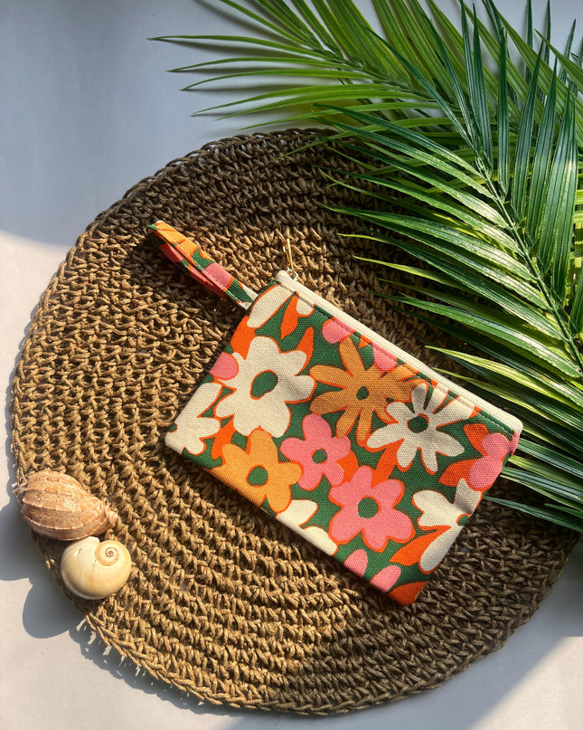 Floral Cotton Pouch