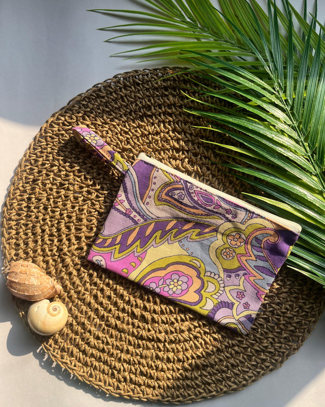 Paisley Cotton Utility Pouch