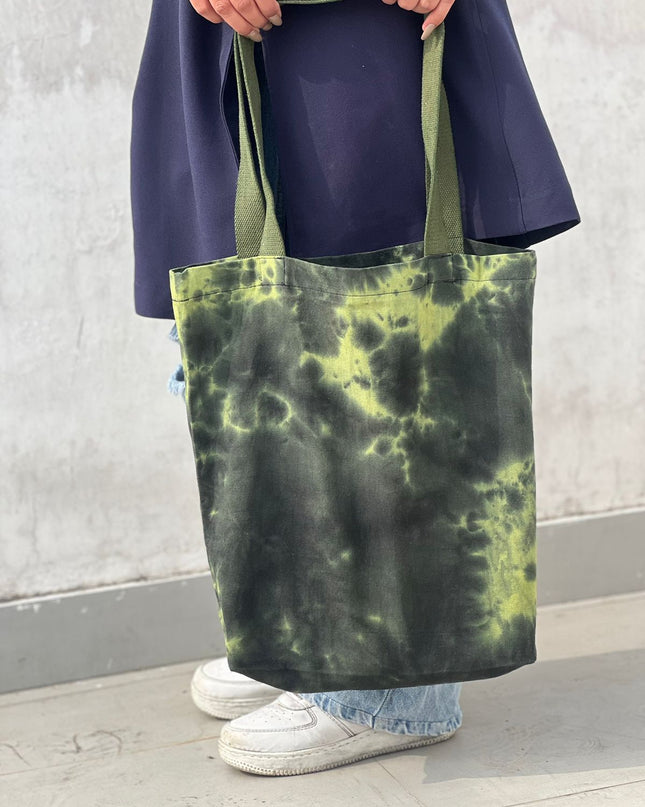 Smoky Evergreen Canvas Tote Bag