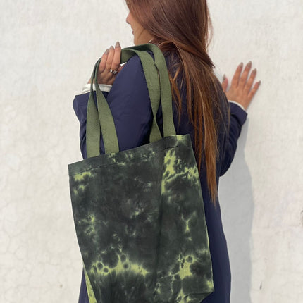 Smoky Evergreen Canvas Tote Bag