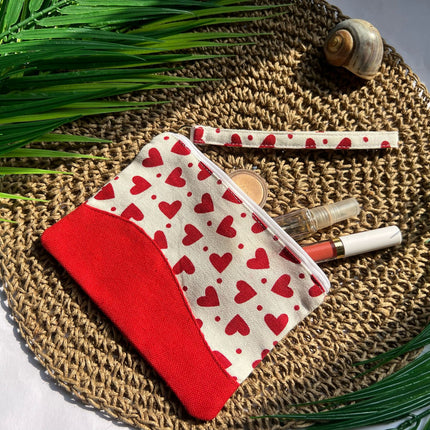 Red Heart Curve Utility Pouch