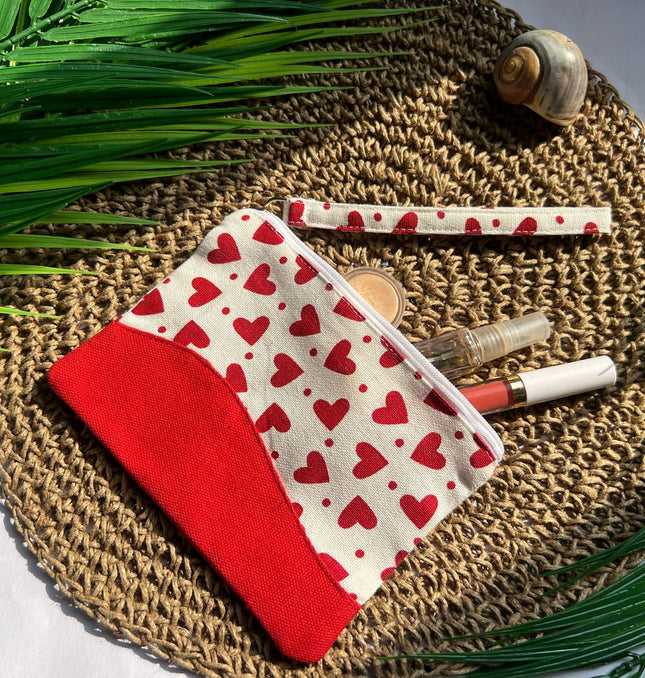 Red Heart Curve Utility Pouch