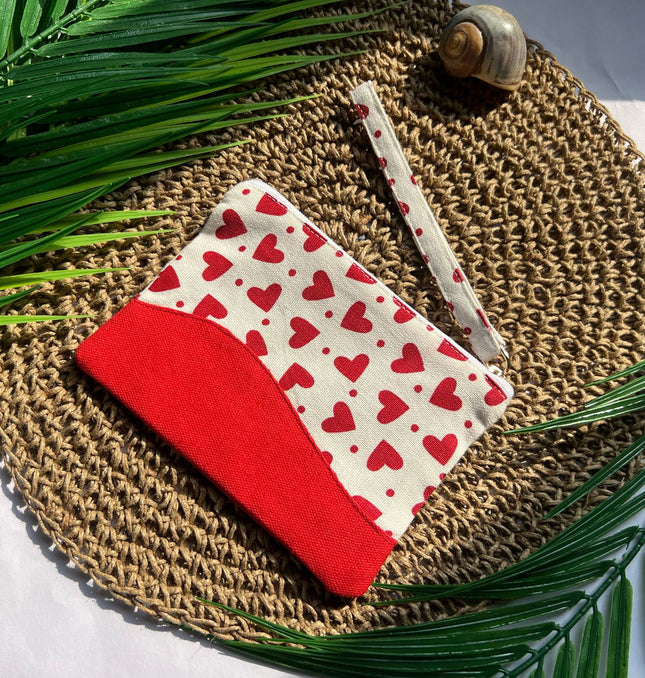 Red Heart Curve Utility Pouch