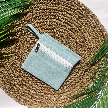 Denim Zip Utility Pouch