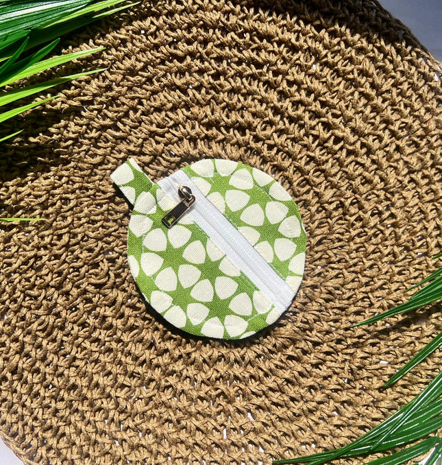 Floral Mint Coin Pouch