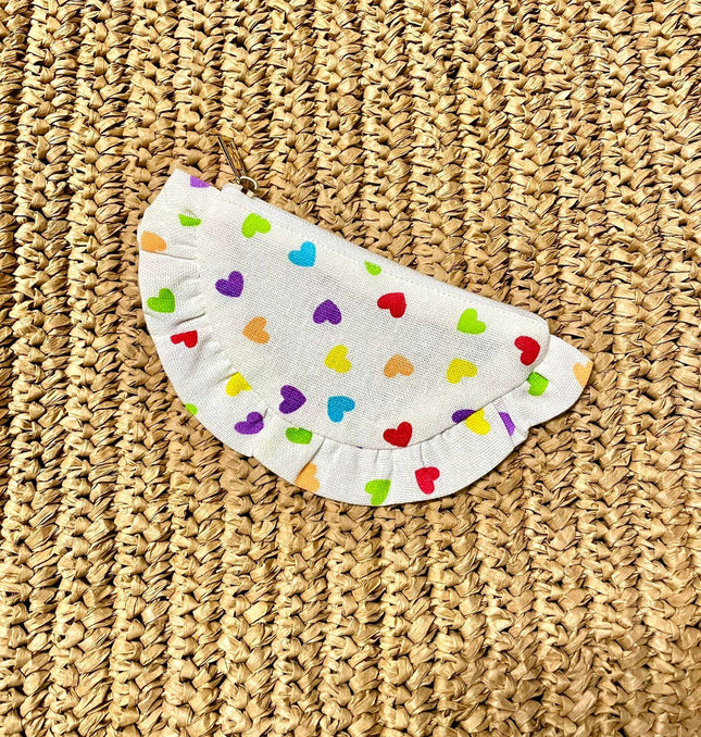 Multi Color Heart Utility Pouch - HASHTACK