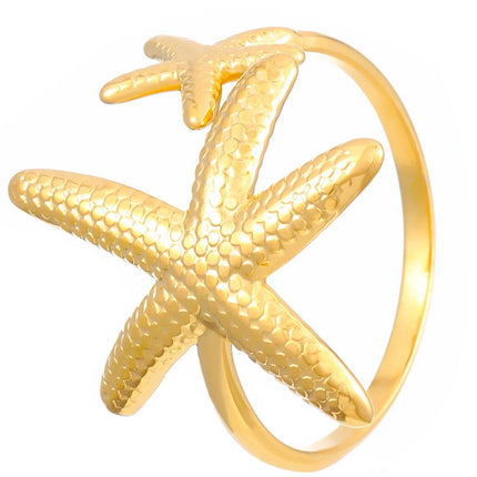 Golden Star Adjustable Ring - HASHTACK