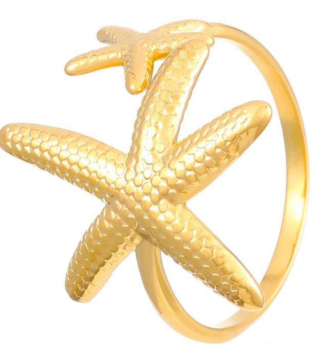Golden Star Adjustable Ring - HASHTACK