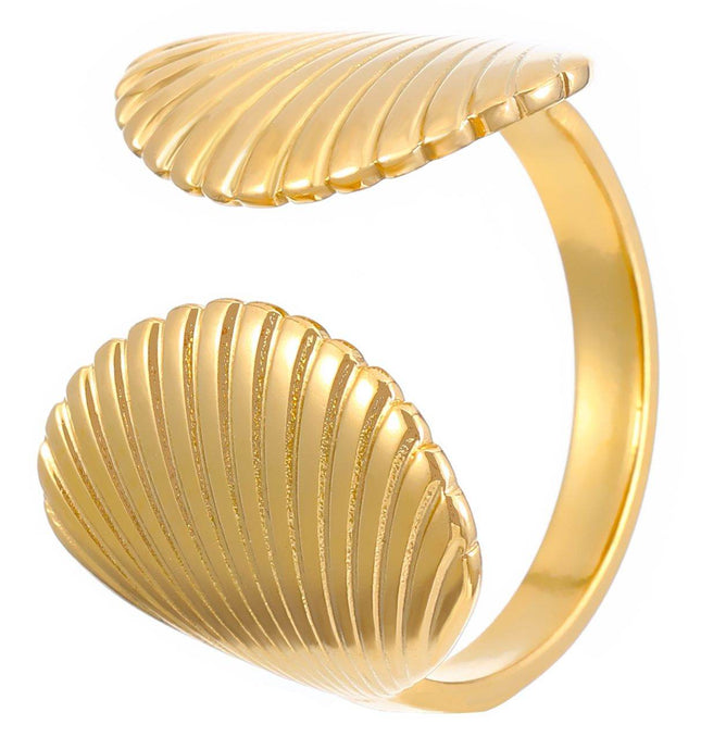 Seashell Shine Adjustable Ring - HASHTACK