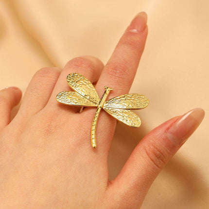Delicate Dragonfly Open Ring - HASHTACK