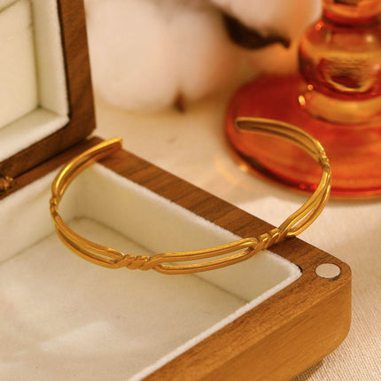 Sleek Stainless Steel Cuff - HASHTACK