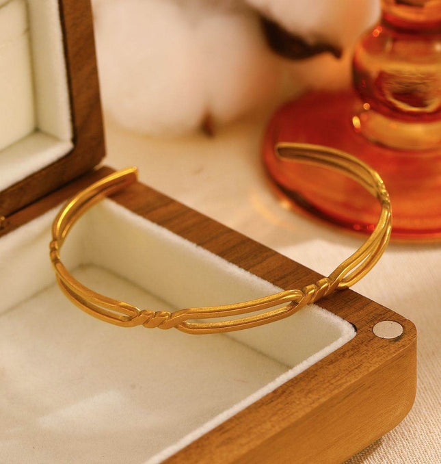 Sleek Stainless Steel Cuff - HASHTACK