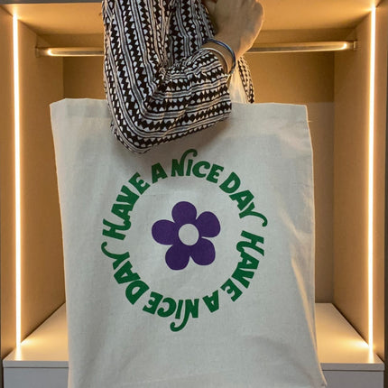 Have a Nice Day Canvas Tote Bag