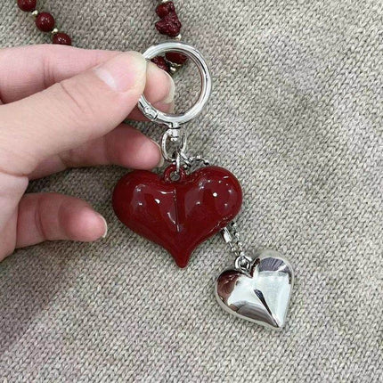 Red Heart Bag Charm - HASHTACK