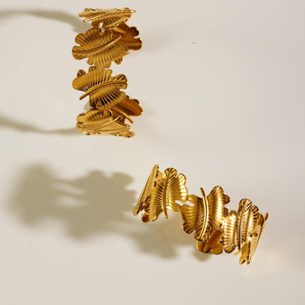 Golden Leaf Adjustable Cuff
