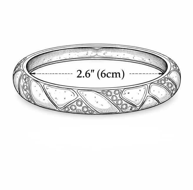 Amber Swirl Resin Statement Bangle