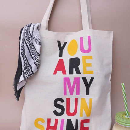 You Are My Sun Shine Canvas Tote Bag - HASHTACK