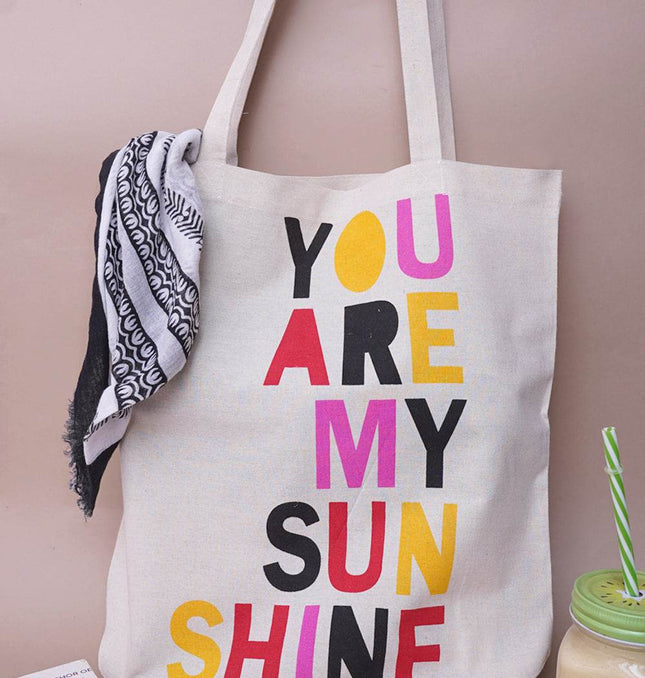 You Are My Sun Shine Canvas Tote Bag - HASHTACK