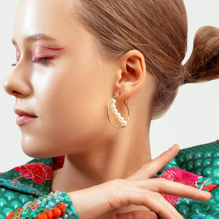 Abstract Pearl Earring - HASHTACK