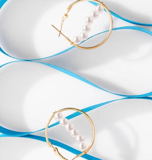 Abstract Pearl Earring - HASHTACK