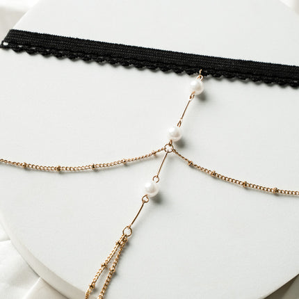 Pearl Drop Thigh Chain