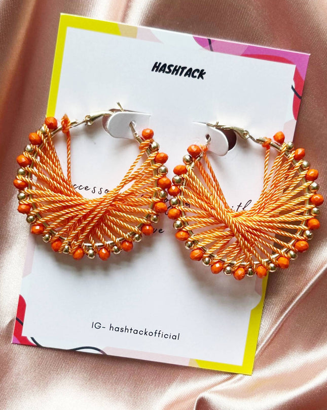 Amber Arcs Earrings - HASHTACK