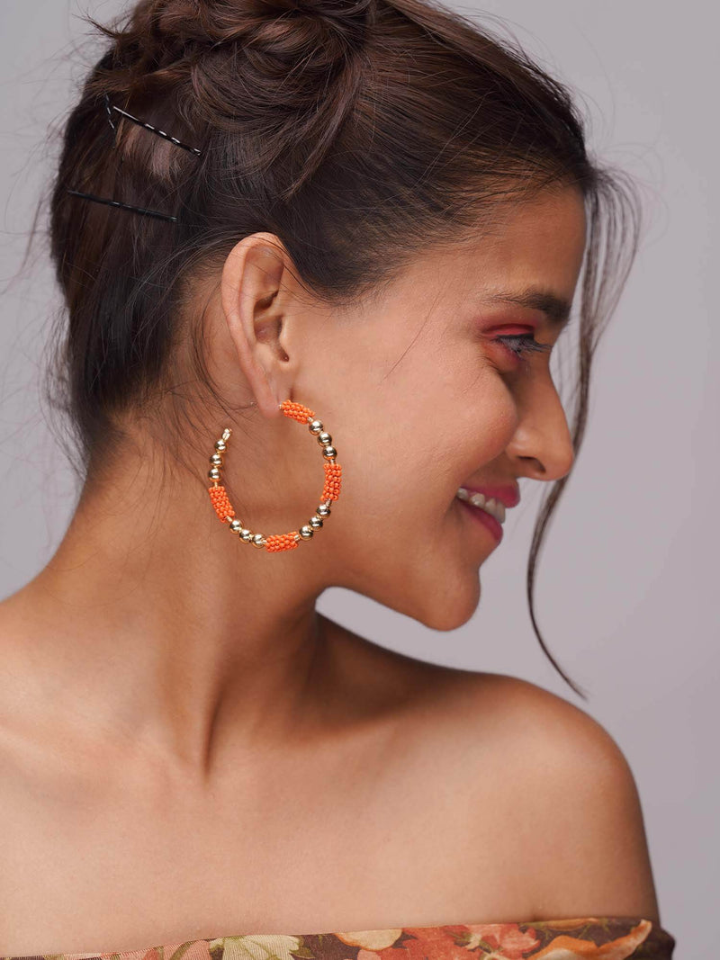 Apricot Orange  Aura Hoops
