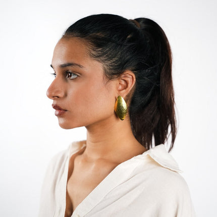 Auric Drift Textured Stud Earrings - HASHTACK