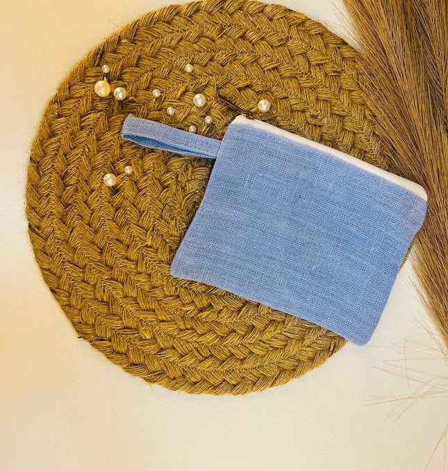 Azure Blue Mini Utility Pouch - HASHTACK