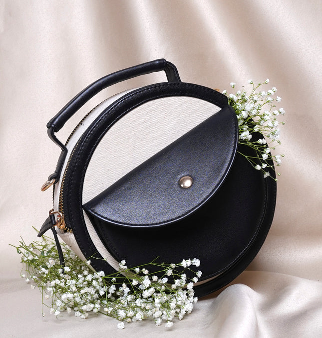 Sunset Canvas Sling Bag Black
