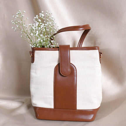 Explorer Canvas Handbag tan - HASHTACK
