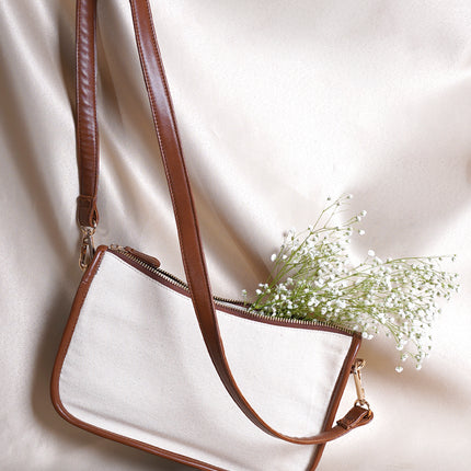 Breeze Canvas Sling Bag Brown